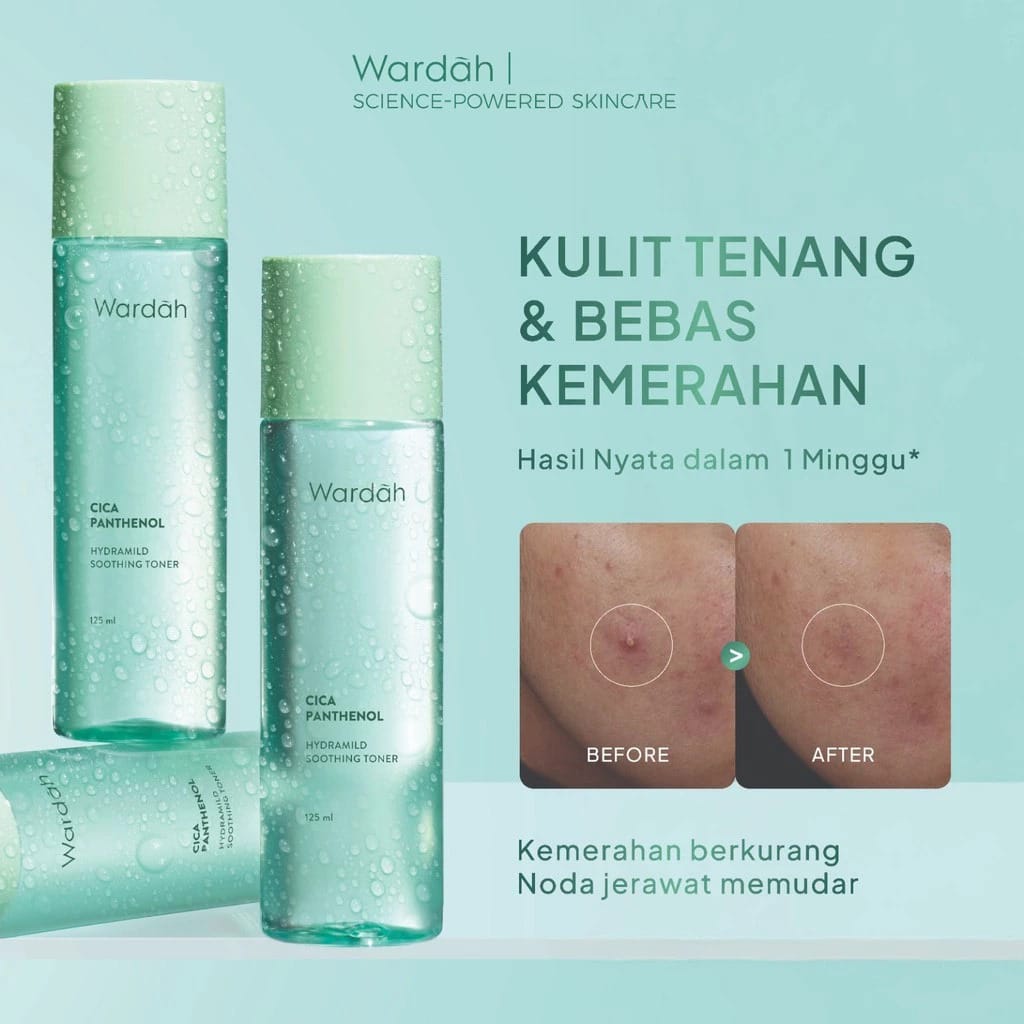 Wardah Cica Panthenol Hydramild Soothing Toner 125ml
