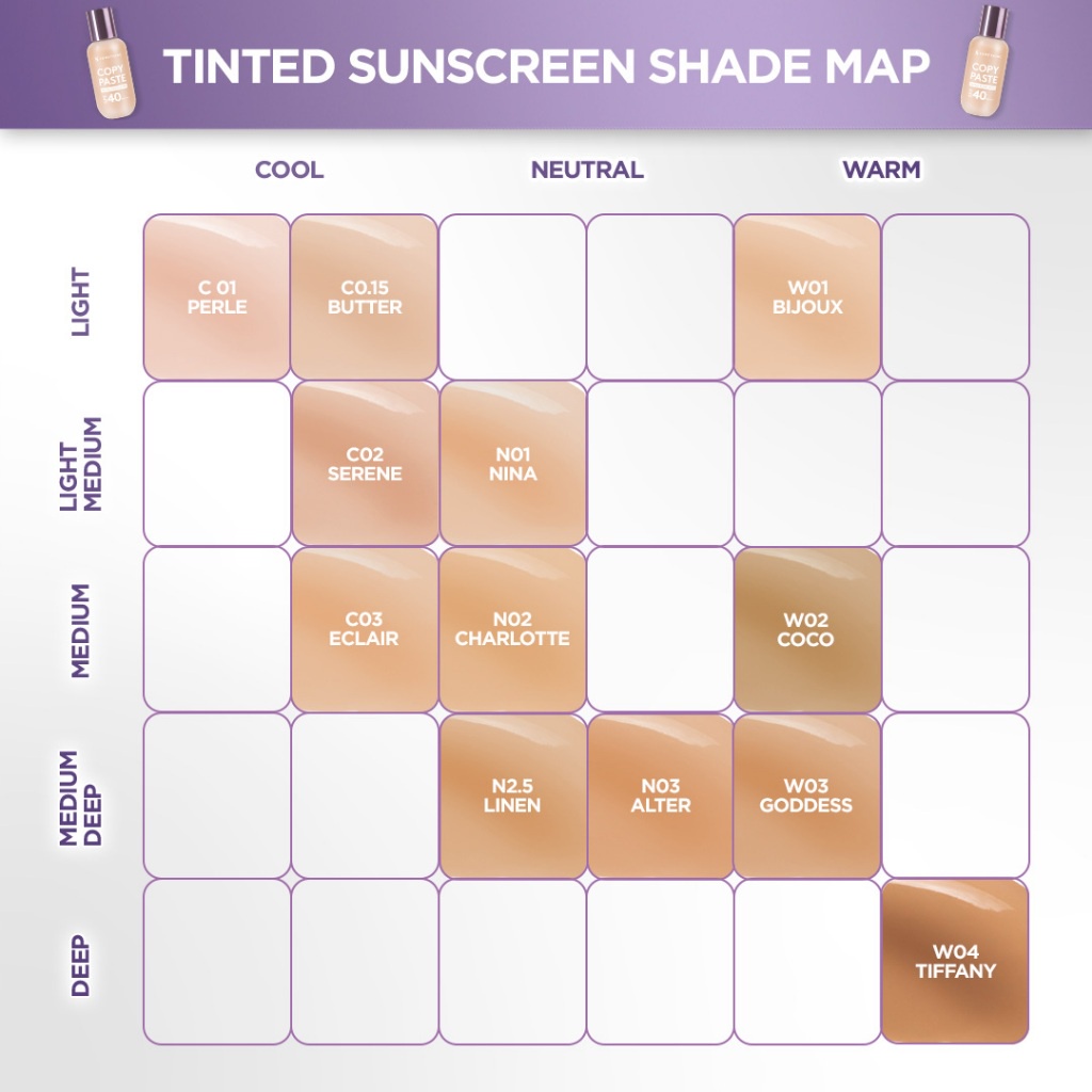 Somethinc Copy Paste Tinted Sunscreen SPF40 PA++++ 10ml MINI - W01 Bijoux