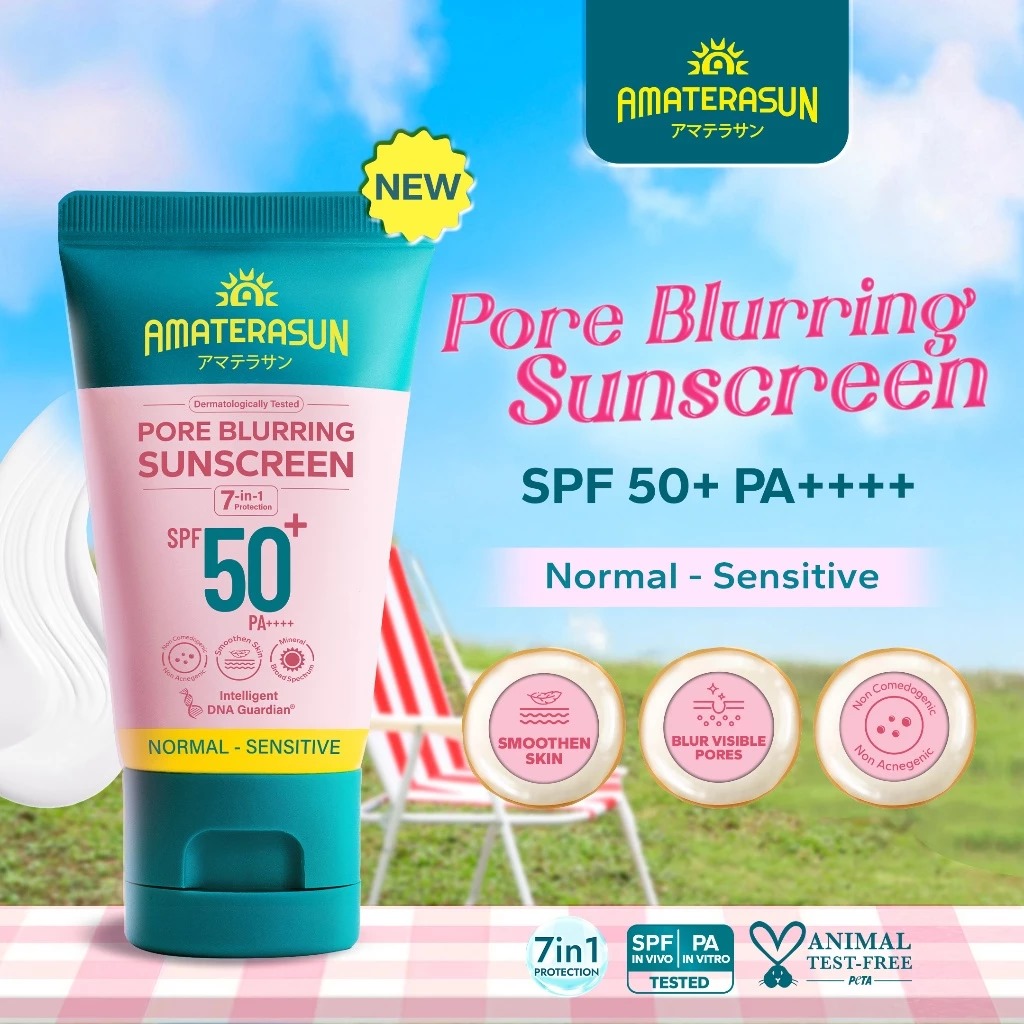 Amaterasun Pore Blurring Sunscreen SPF50+ PA++++ 30gr