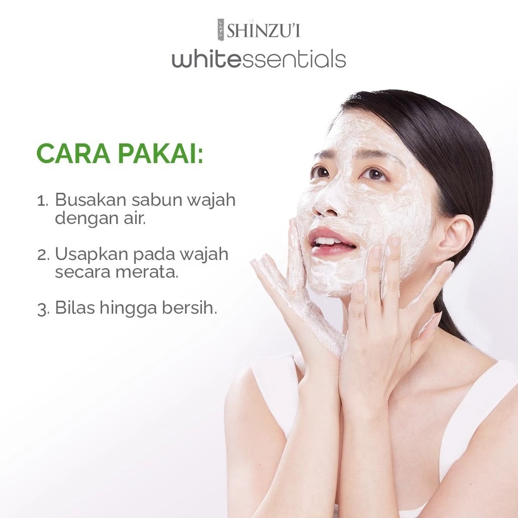 Shinzui Whitessentials Acne Calm Brightening Facial Wash Cica & BHA 20ml (Travel Size)