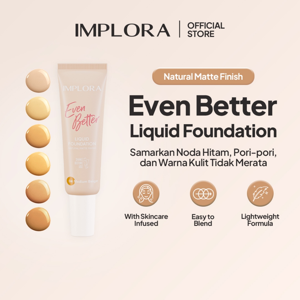 Implora Even Better Liquid Foundation 25gr - 03 Linen