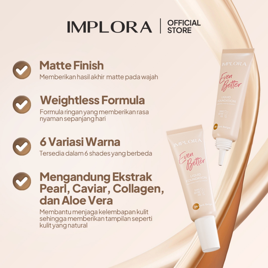 Implora Even Better Liquid Foundation 25gr - 05 Warm Olive