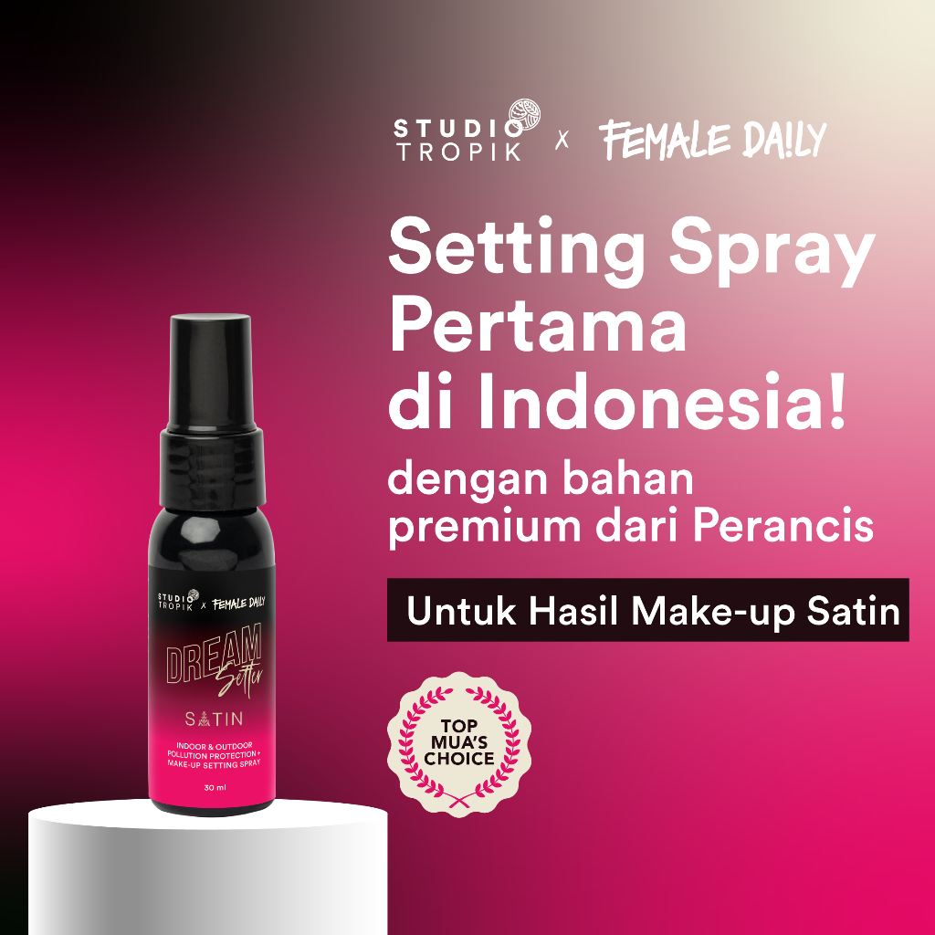 Studio Tropik Bb Size Dream Setter Pollution Protection +  Make-up Setting Spray 30ml - Satin