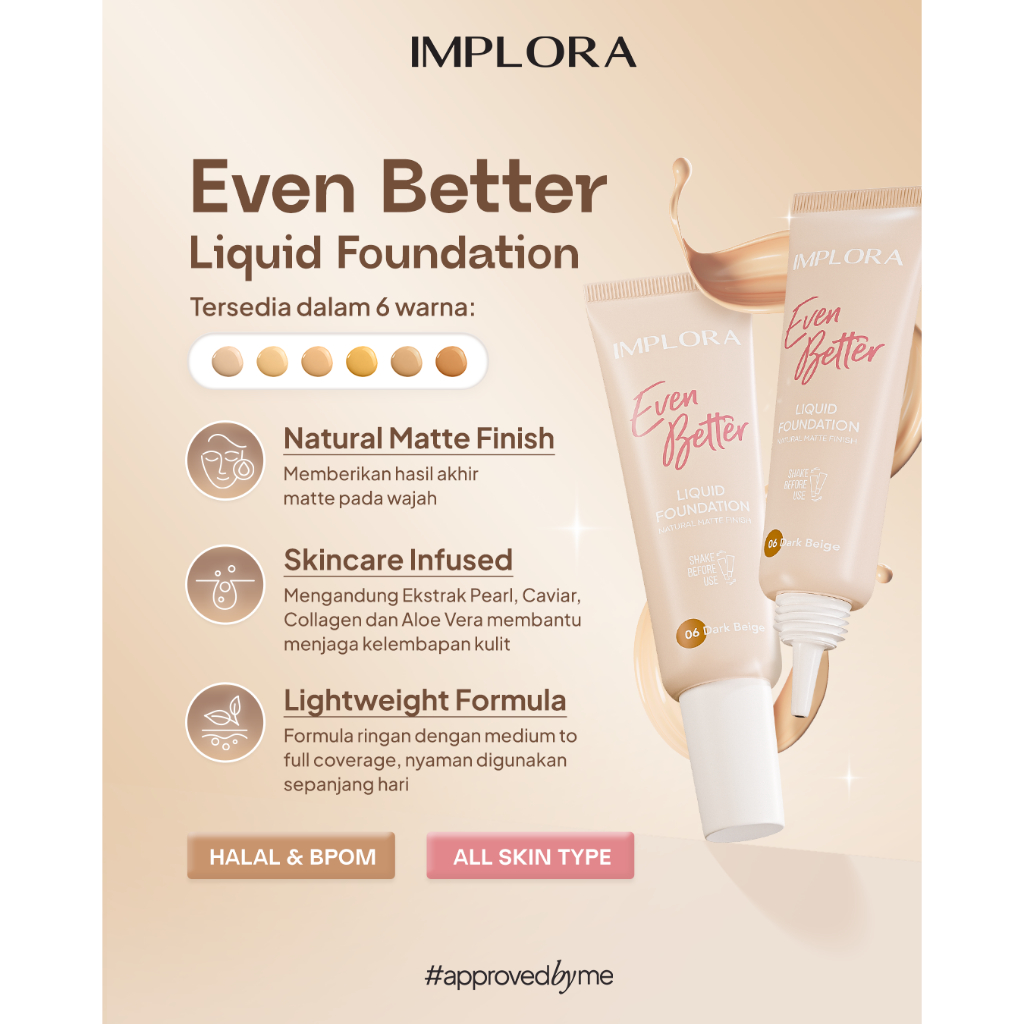 Implora Even Better Liquid Foundation 25gr - 01 Ivory