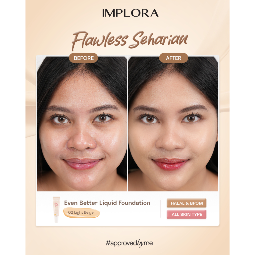 Implora Even Better Liquid Foundation 25gr - 01 Ivory