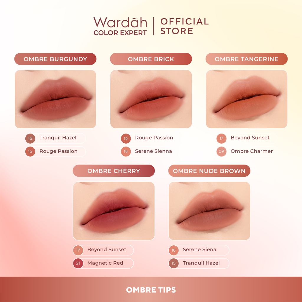 Wardah Colorfit Velvet Matte Lip Mousse Color Therapy 4gr - 22 Poise Plum