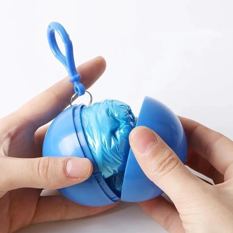 Jas Hujan Plastik Bola Portable + Gantungan