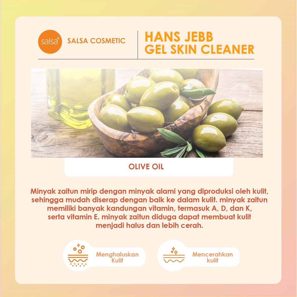 SALSA Hans Jebb Gel Skin Cleanser Sweet Tropical 110gr (Penghilang Daki Tanpa Bilas)