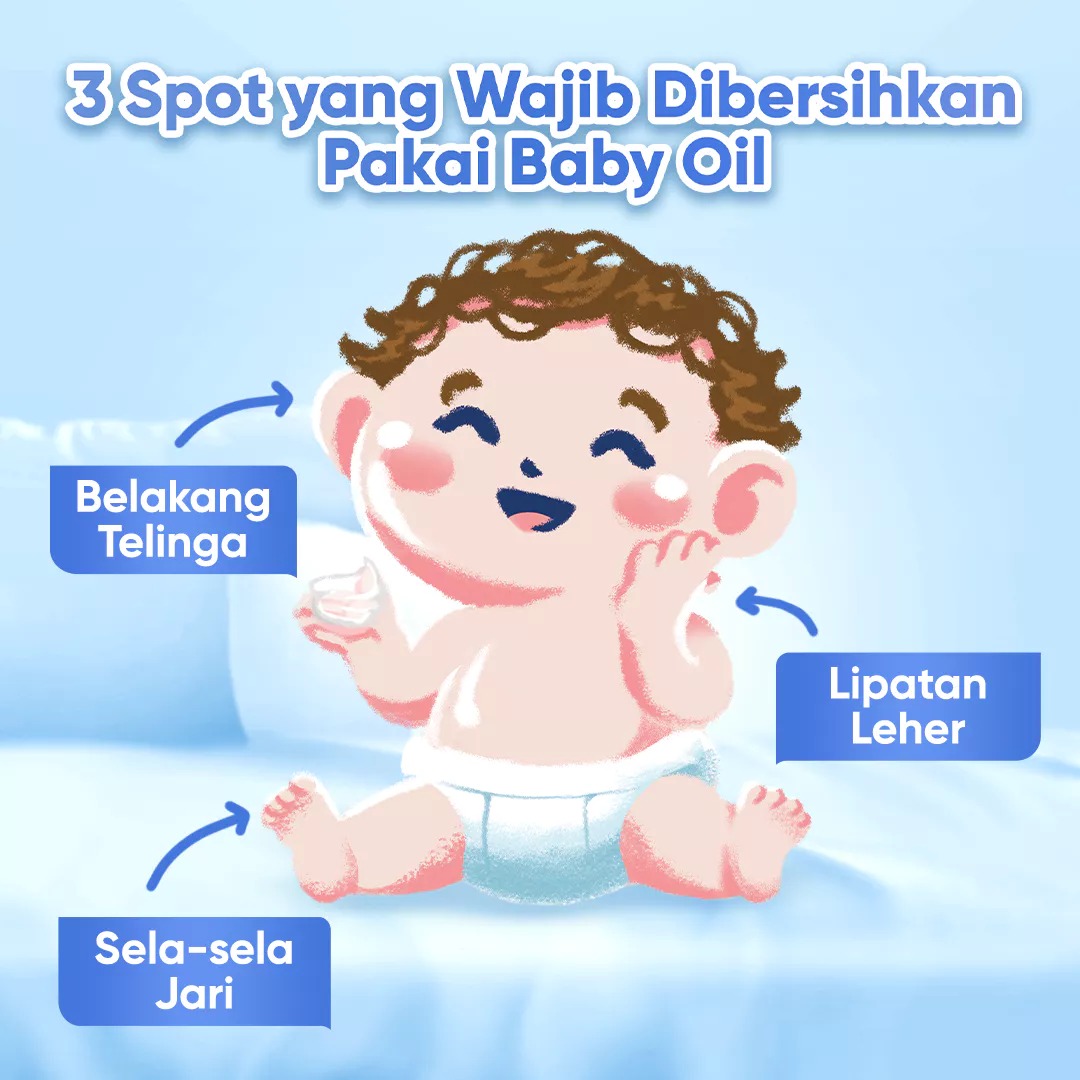 Cussons Baby Oil 100ml (50+50) - Biru Mild & Gentle