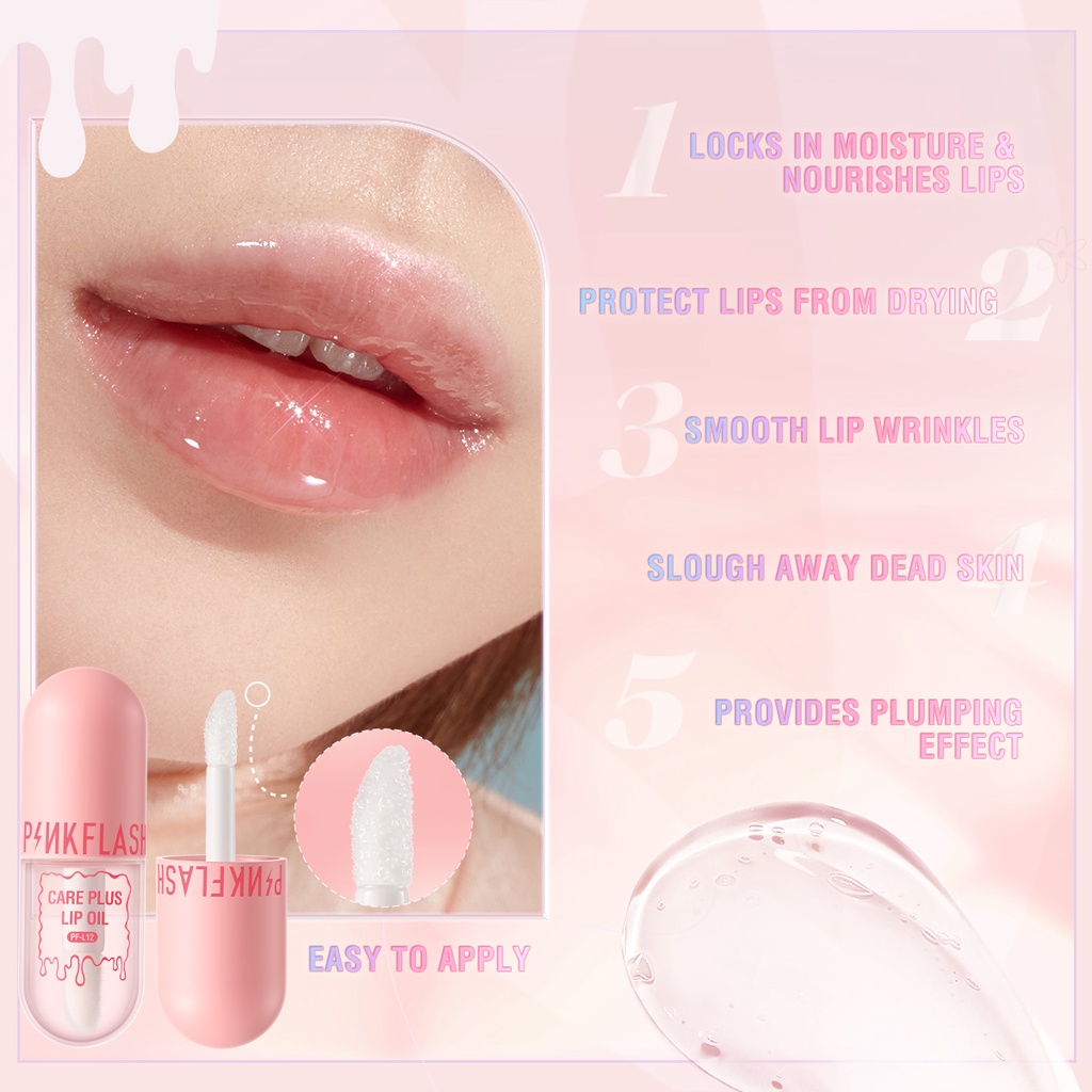 Pinkflash Care Plus Lip Oil 4ml PF-L12