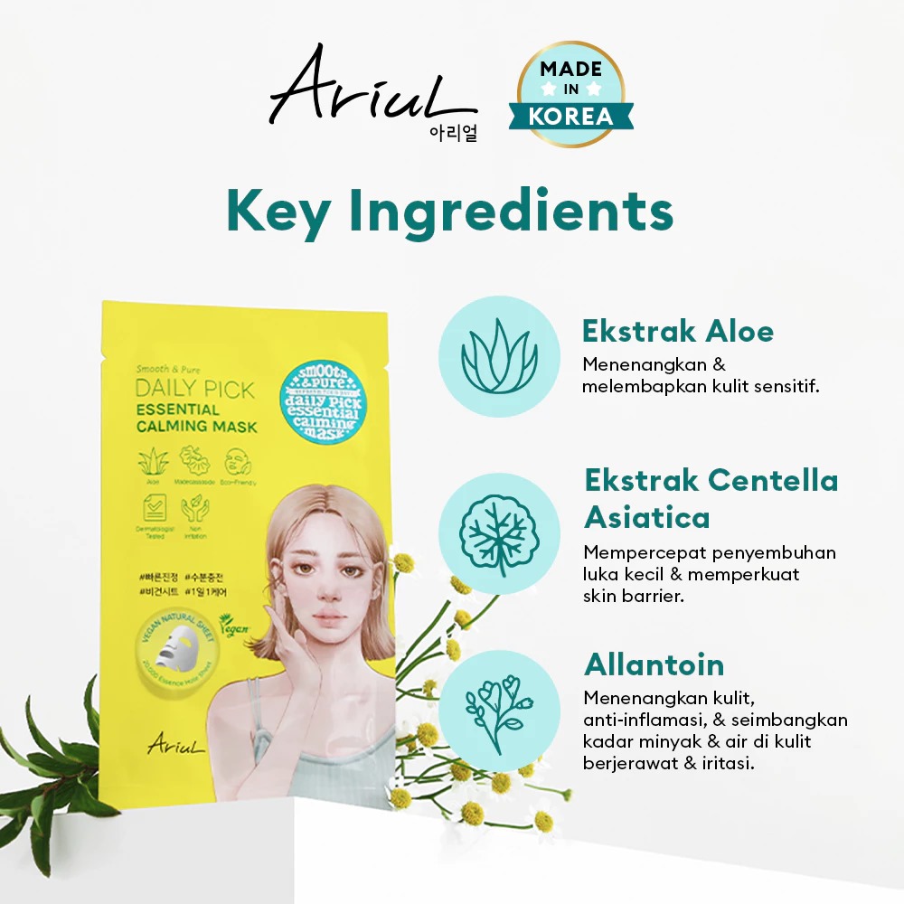 Ariul Smooth & Pure Daily Pick Essential Calming Mask 20ml