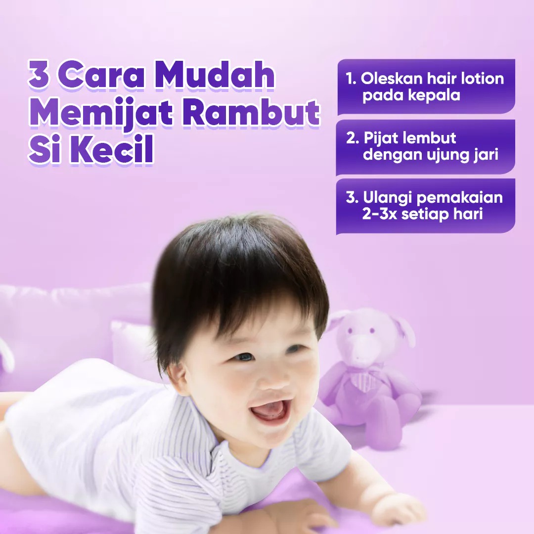 Cussons Baby Hair Lotion 200ml (100 + 100) - Candle Nut & Celery