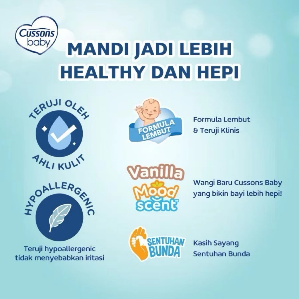 Cussons Baby Hair & Body Wash REFILL 200ml - Mild & Gentle
