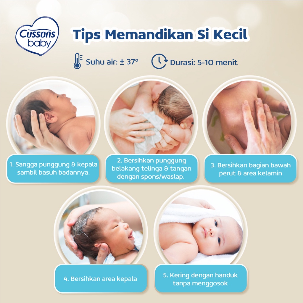 Cussons Baby Newborn Hair & Body Wash Botol 100ml