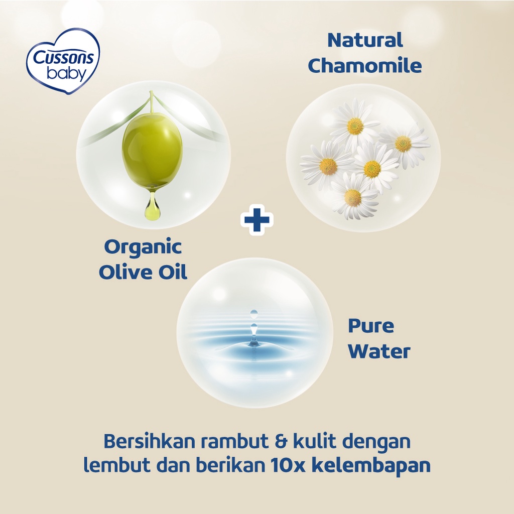 Cussons Baby Newborn Hair & Body Wash Botol 100ml