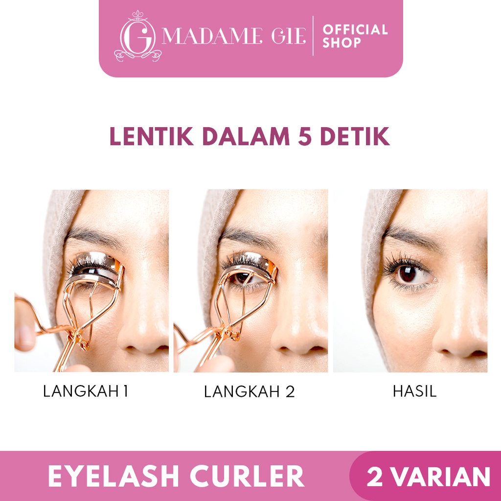 Madame Gie Ultimate Lashes Eyelash Curler (Penjepit Bulu Mata) - Rose Gold
