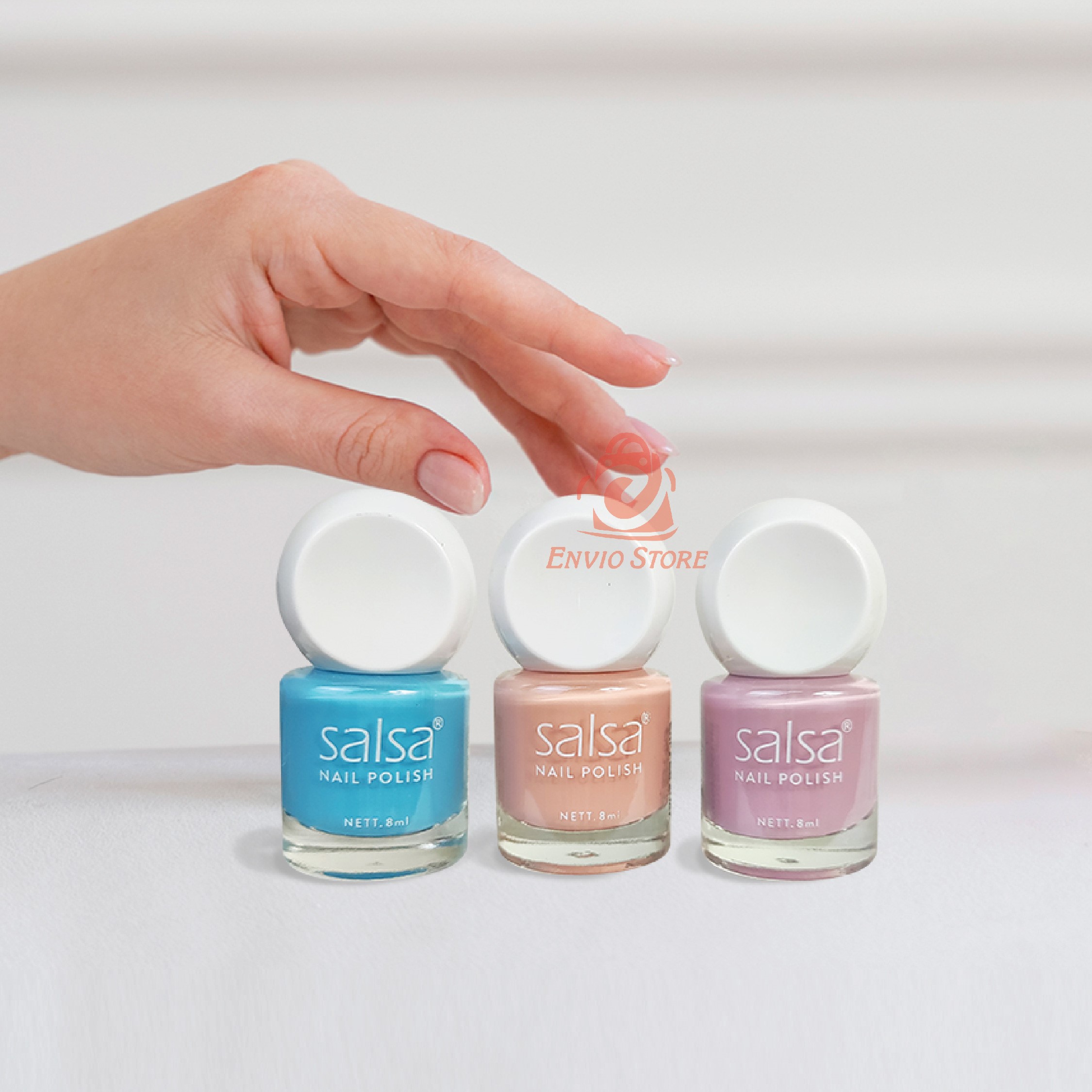 (ISI 3PCS) SALSA Kutek Nail Polish - Ice Cream