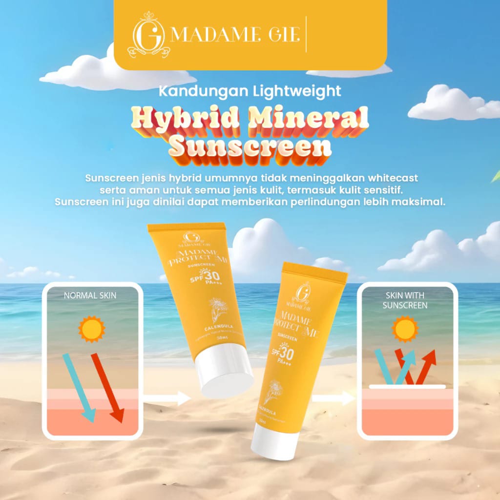 Madame Gie Protect Me Sunscreen SPF 30 PA+++ 50ml