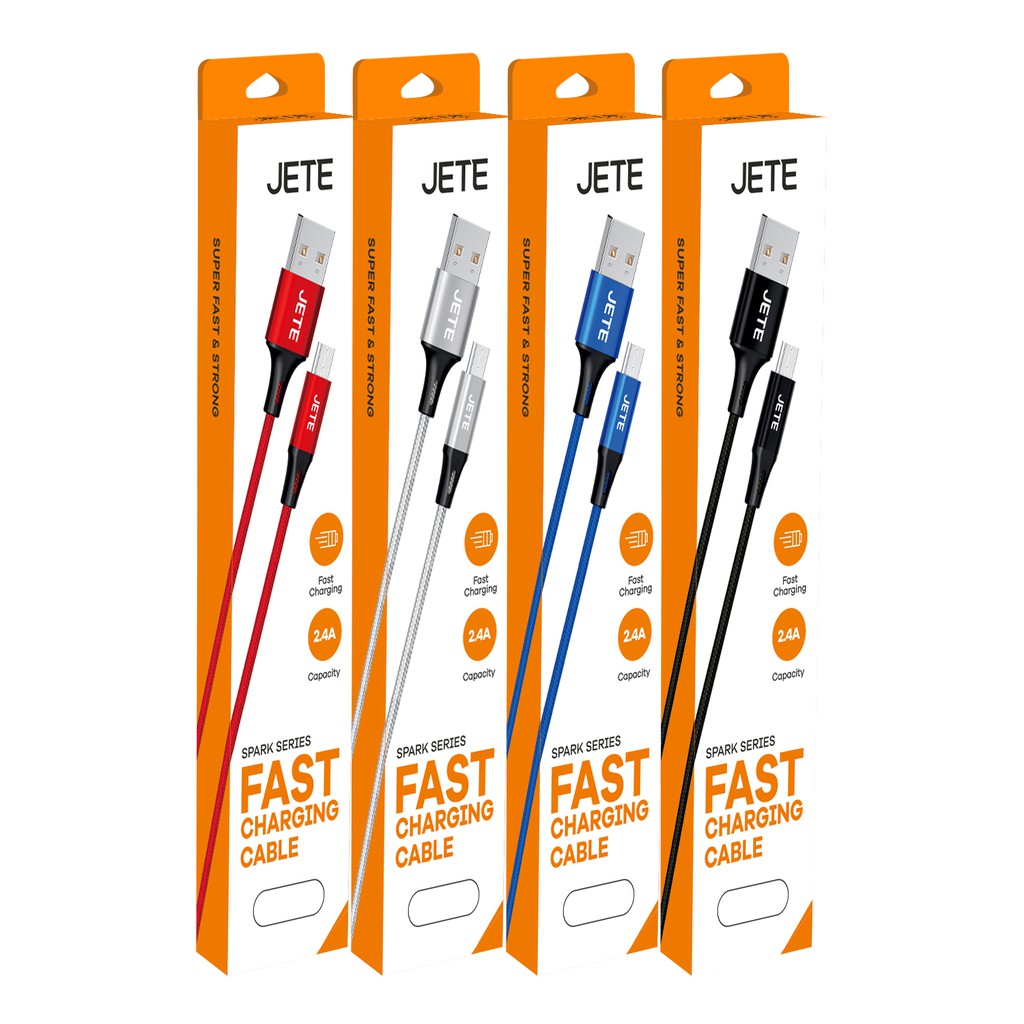 JETE Kabel Spark - Lightning 2.4A (iPhone)