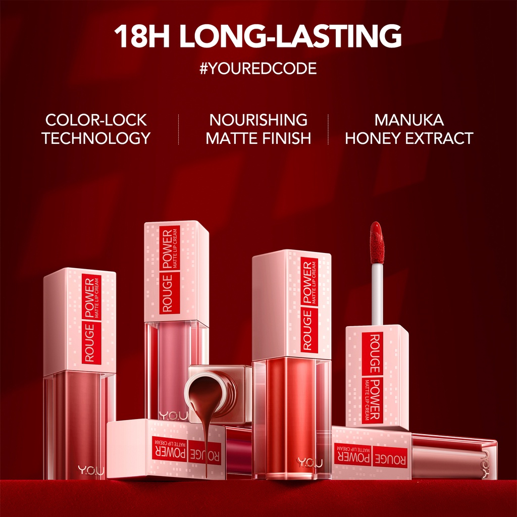 YOU Rouge Power Matte Lip Cream R448 Kindness *