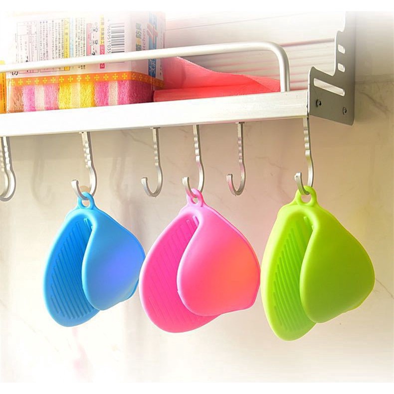 (Isi 2pcs) Sarung Tangan Silikon Anti Panas - Sarung Tangan Oven