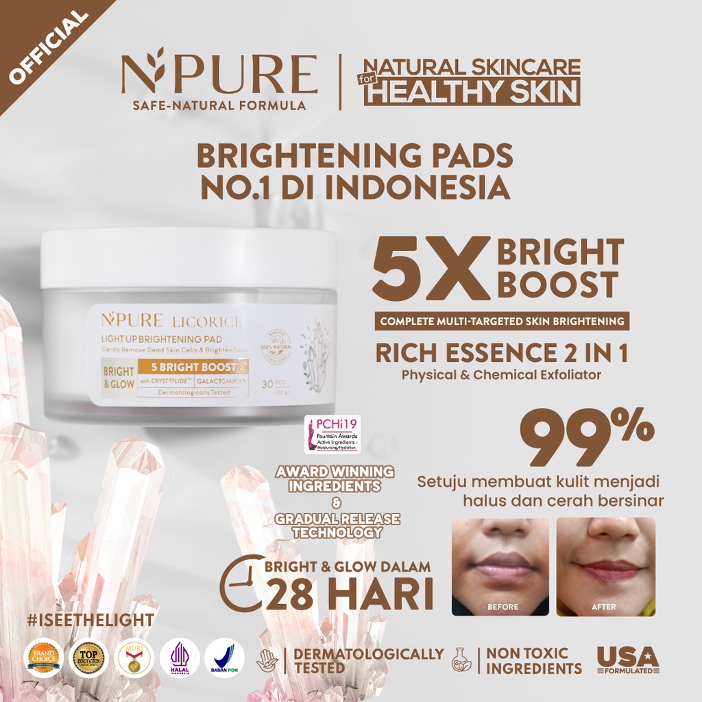 Npure Clear Pad Jar Bundling - Cica Acne Clear Pad & Licorice Light Up Brightening Pad