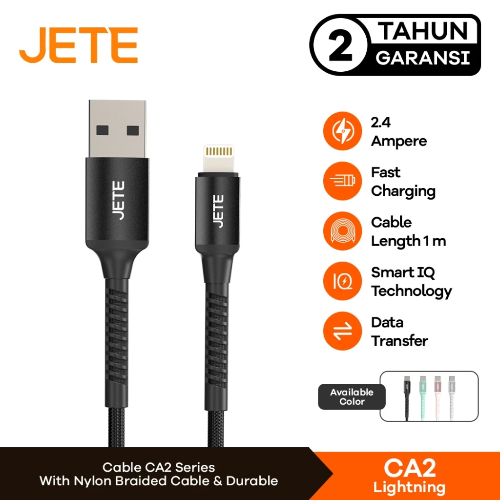 JETE Kabel CA2 Series - Lightning 2.4A *