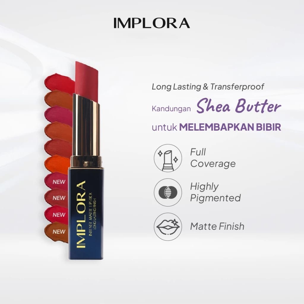 Implora Intense Matte Lipstick 3.5gr - 07 True Red