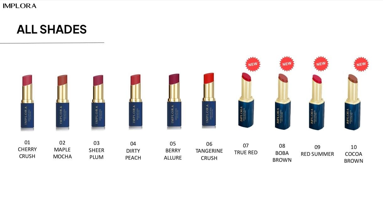 Implora Intense Matte Lipstick 3.5gr - 07 True Red