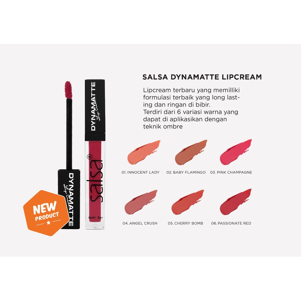 SALSA Dynamatte Lip Cream 5gr - 01 Innocent Lady