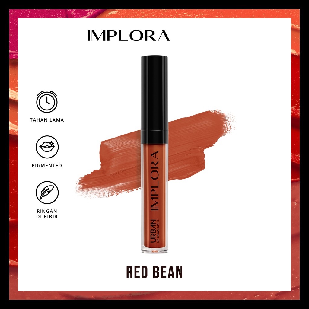 Implora Urban Lipcream Matte - 11 Red Bean