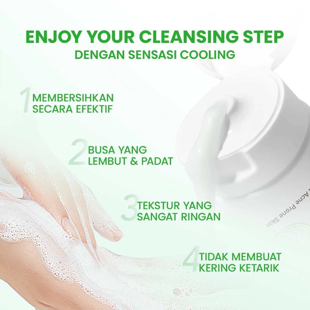YOU Hy! Amino AC-Ttack Anti-Acne Facial Wash 50gr (Hijau)