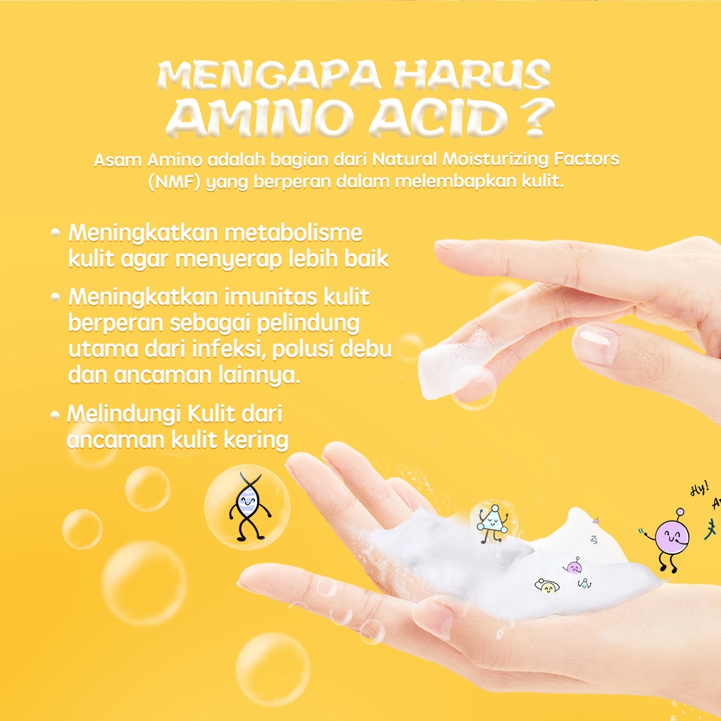 YOU Hy! Amino Glowing Gentle Cleansing Facial Wash 50gr (Orange)
