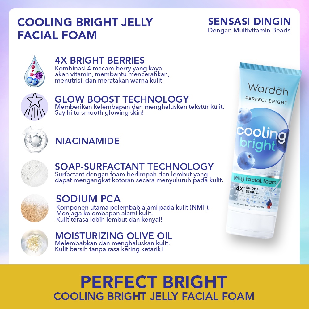 Wardah Perfect Bright Jelly Facial Foam 100ml