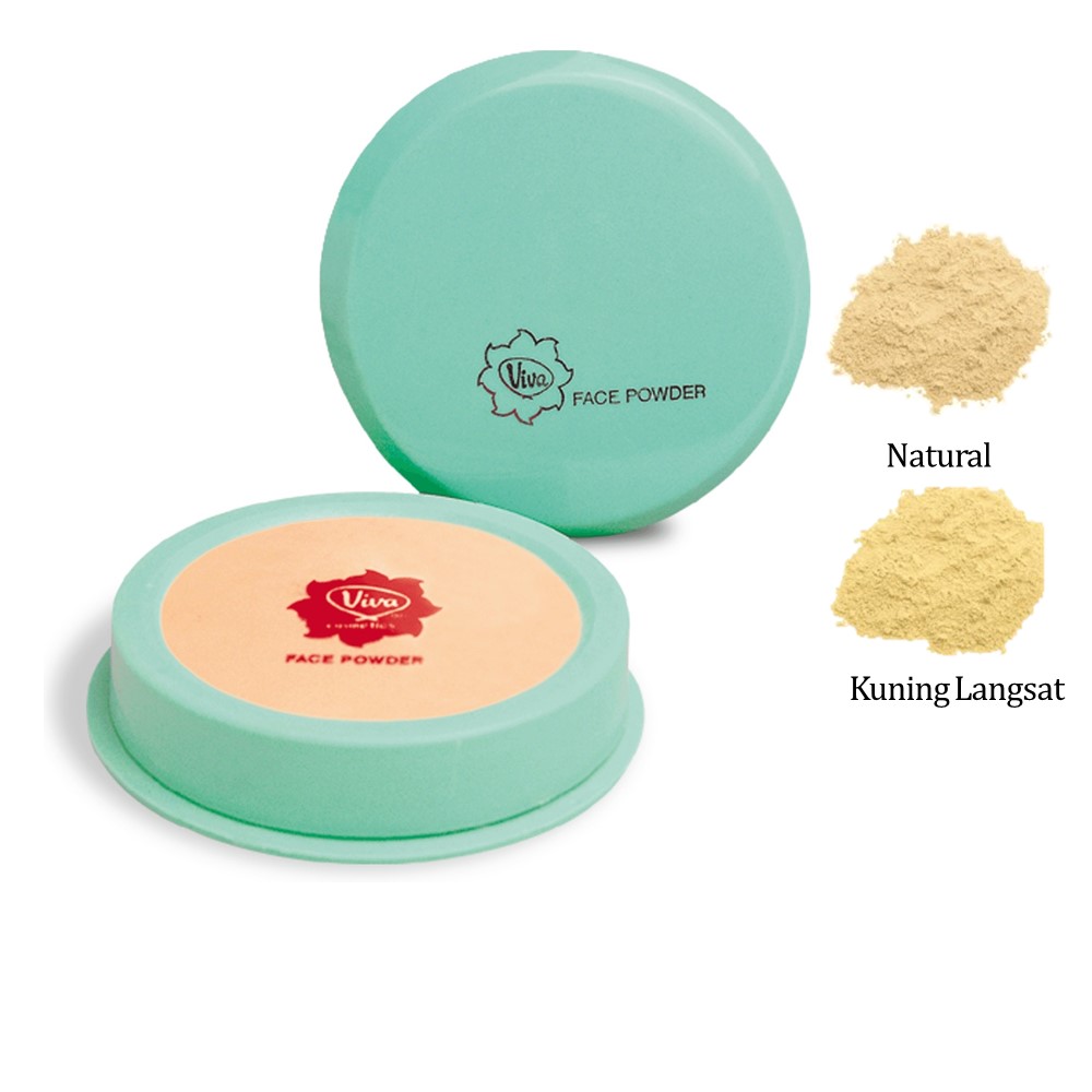 VIVA Bedak Doos Mini Hijau Tabur 25gr - Natural