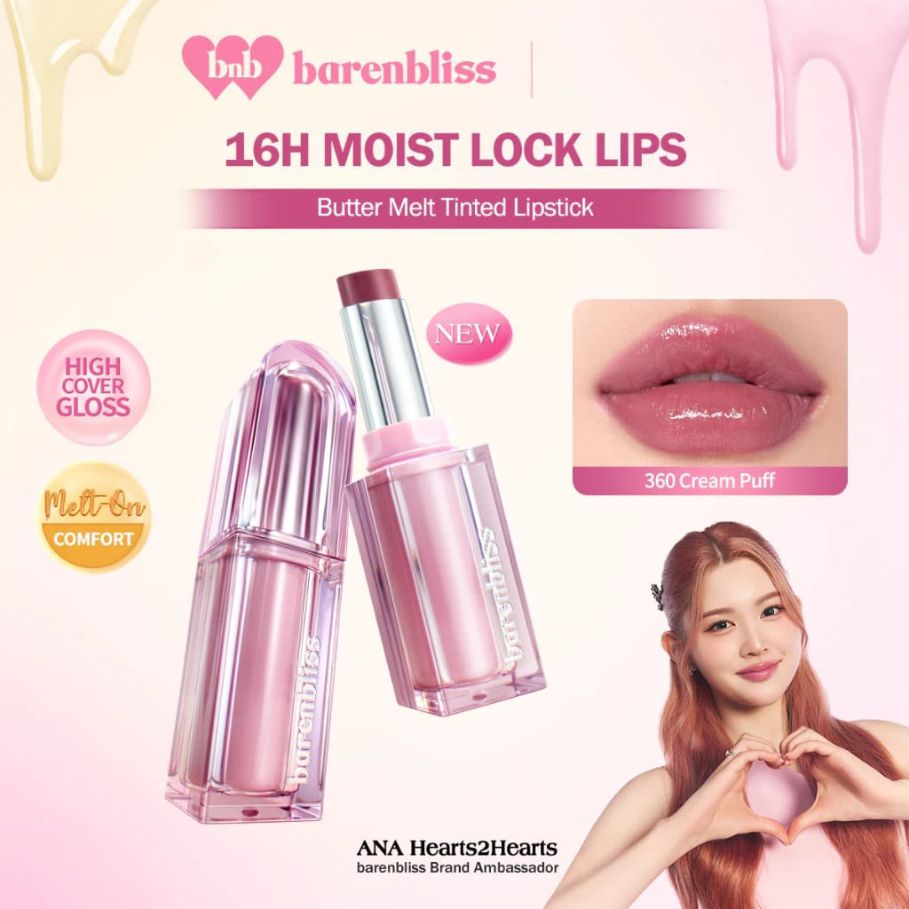 BNB Barenbliss Butter Melt Tinted Lipstick 2.7gr - 101 Butterscotch Bliss