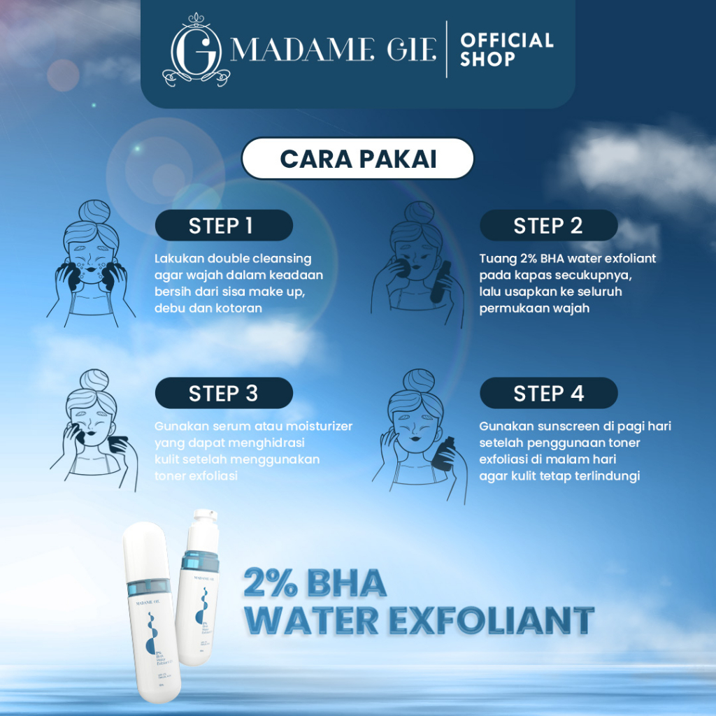 Madame Gie 2% BHA Water Exfoliant 01 with 2% Salicylic Acid 60ml