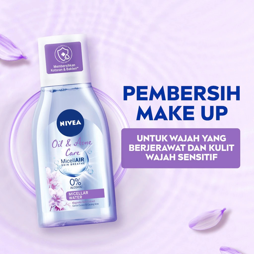Nivea Micellar Water Micellair Skin Breathe 125ml - Oil & Acne Care