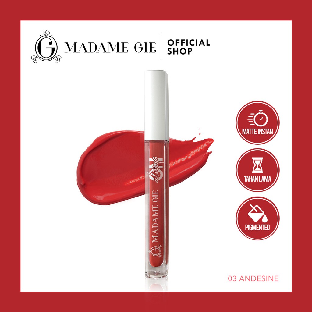 Madame Gie Always On Lip Cream - 03 Andesine