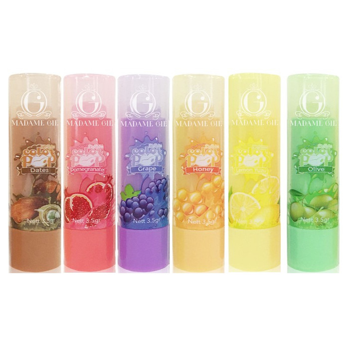 Madame Gie Colorpop Lip Balm Fruity 3.5gr - Grape