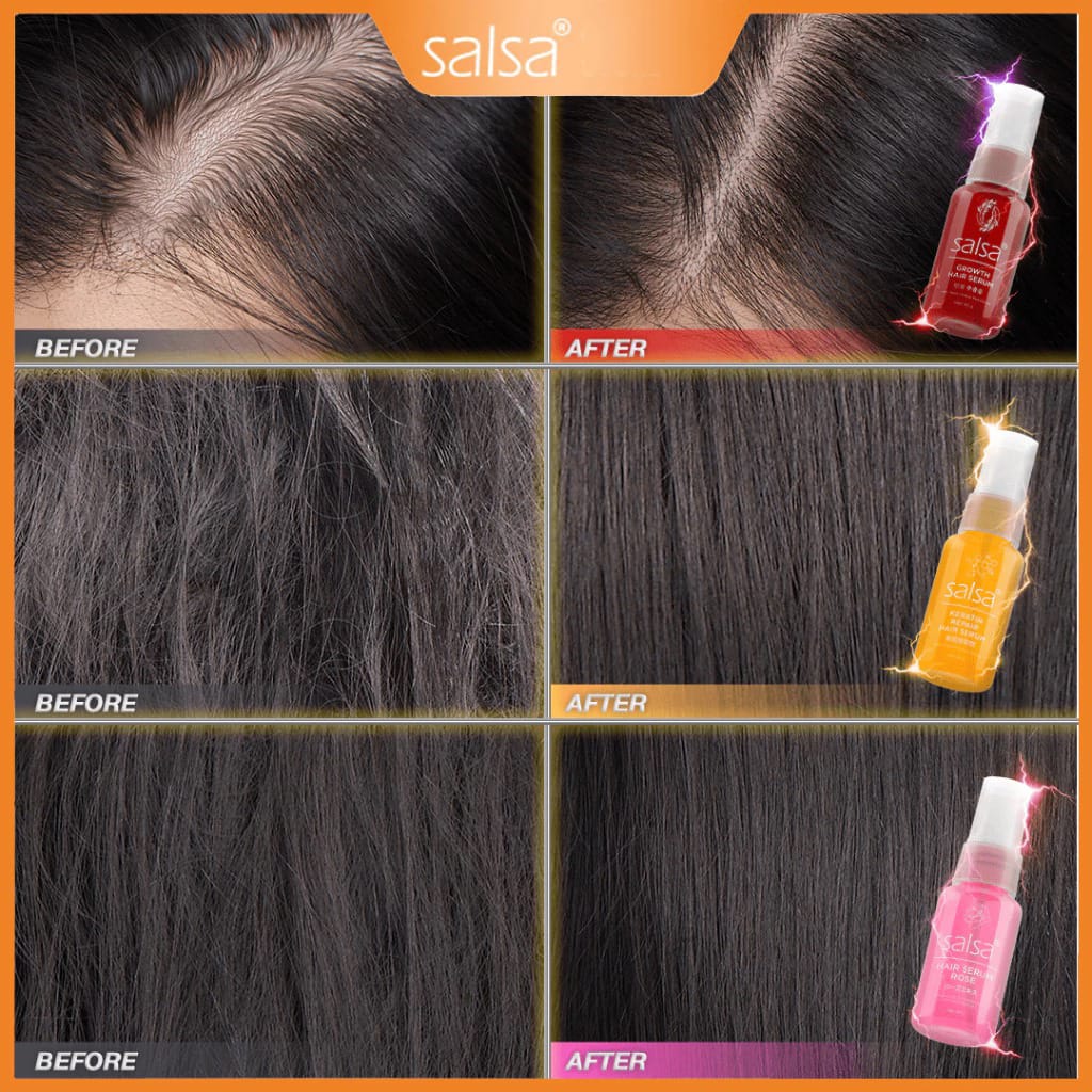 SALSA Hair Serum Perfume Spray Rose 80ml (Pink) - Serum Perawatan Rambut