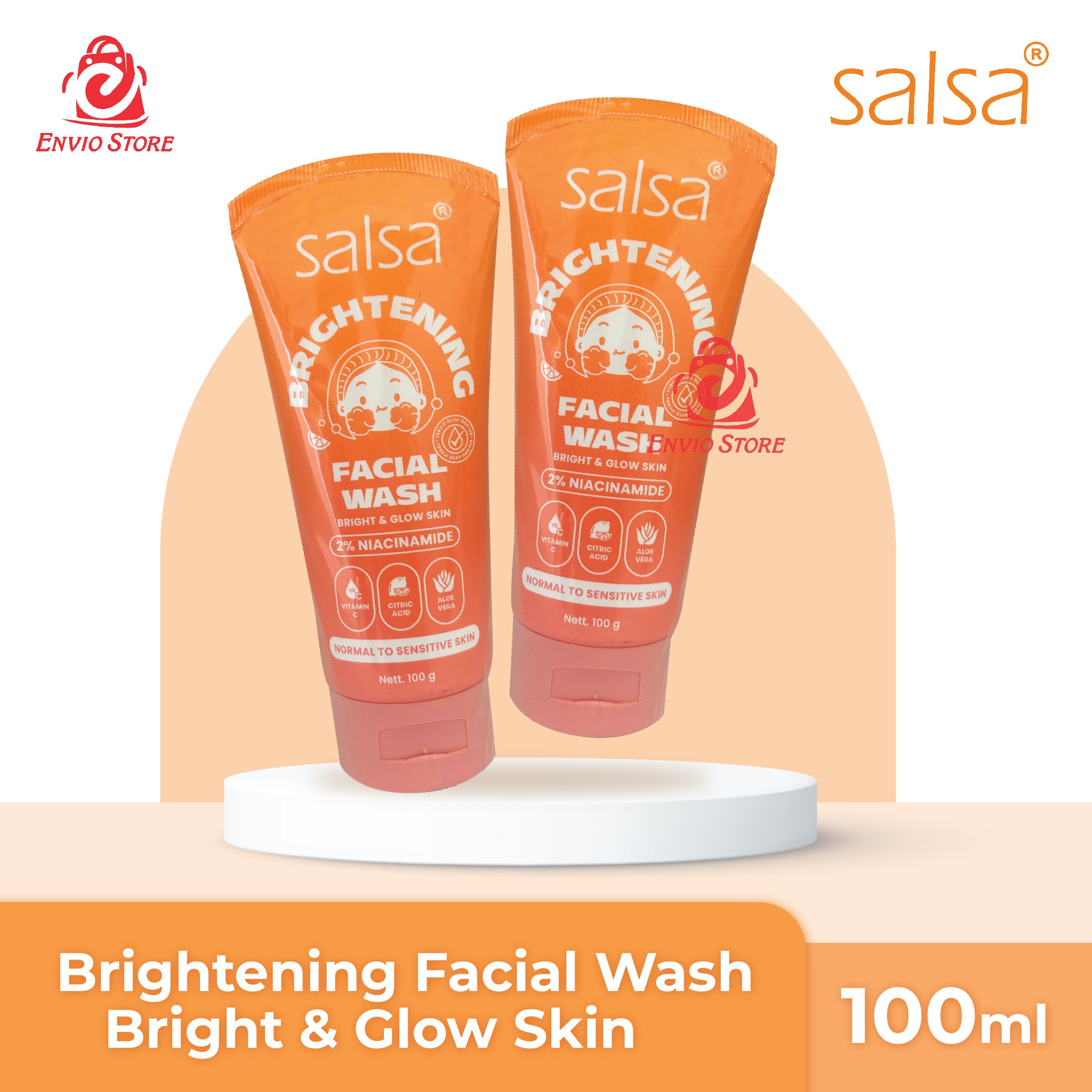 SALSA Brightening Facial Wash Bright & Glow Skin 100ml
