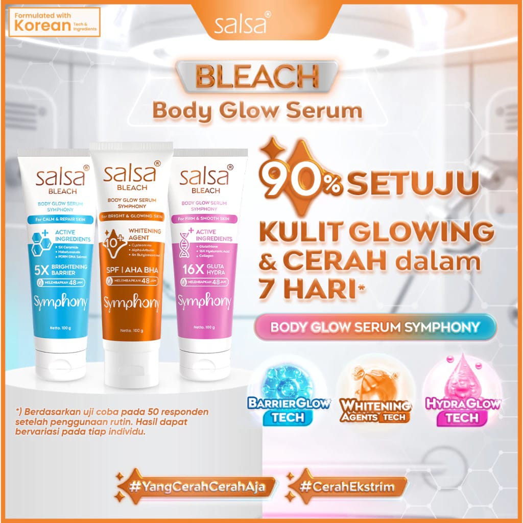 Salsa Bleach Body Glow Serum 100gr - Symphony (for Bright & Glowing Skin)