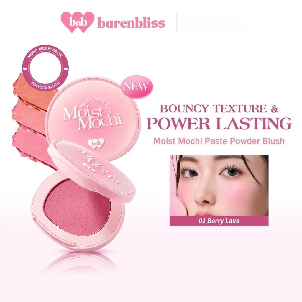 BNB Barenbliss Moist Mochi Paste Powder Blush 4.5gr - B25 Sunkist Flush