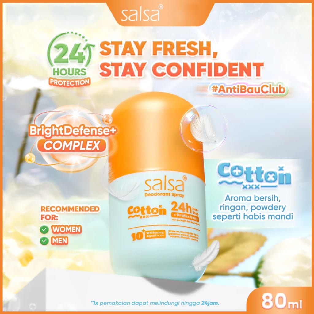 Salsa Deodorant Spray 80gr - Cotton