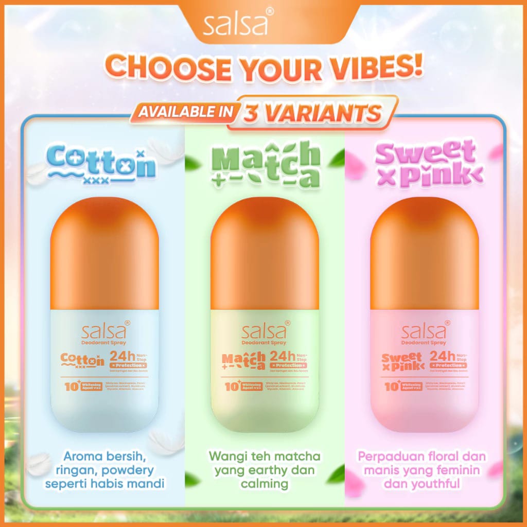 Salsa Deodorant Spray 80gr - Cotton