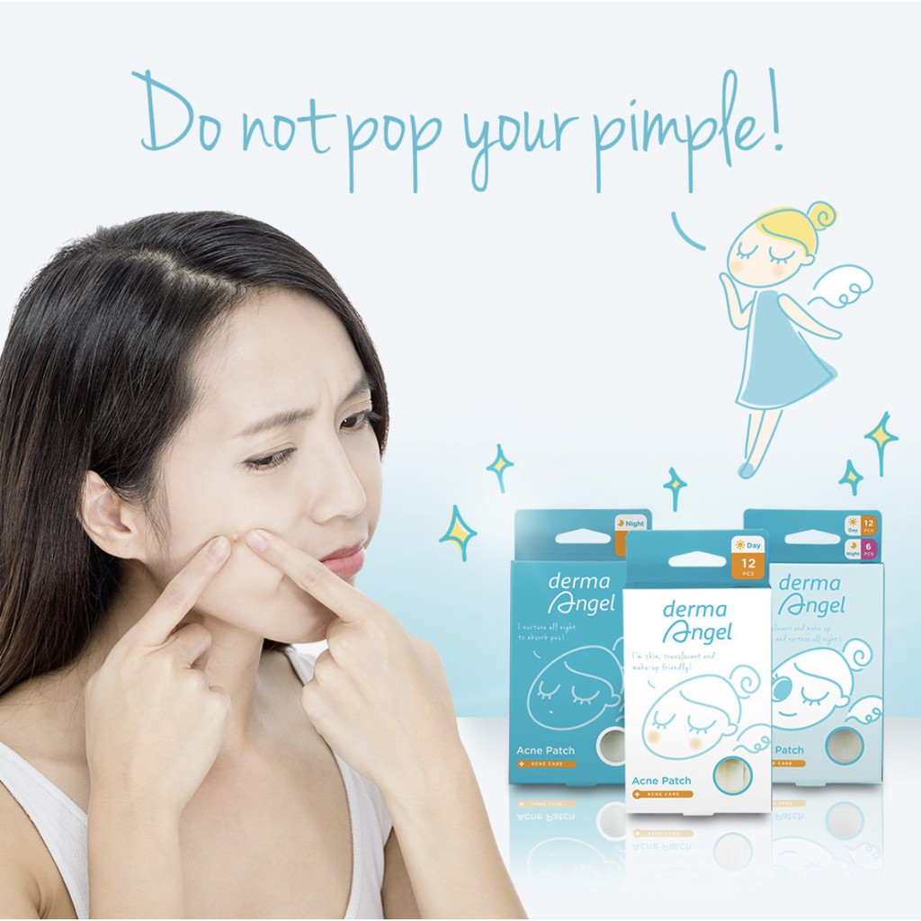 DERMA ANGEL Acne Patch Mix 18s (Day 12s Night 6s)