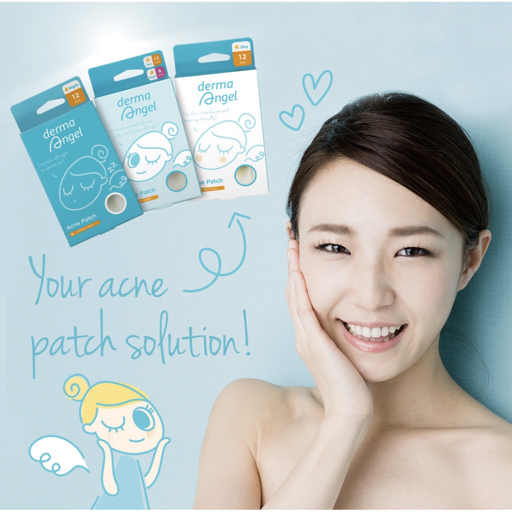 DERMA ANGEL Acne Patch Mix 18s (Day 12s Night 6s)