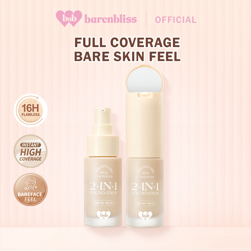 BNB Barenbliss Bloomatte Stay Confident 2in1 Foundation 20ml - TN1 Caramel *