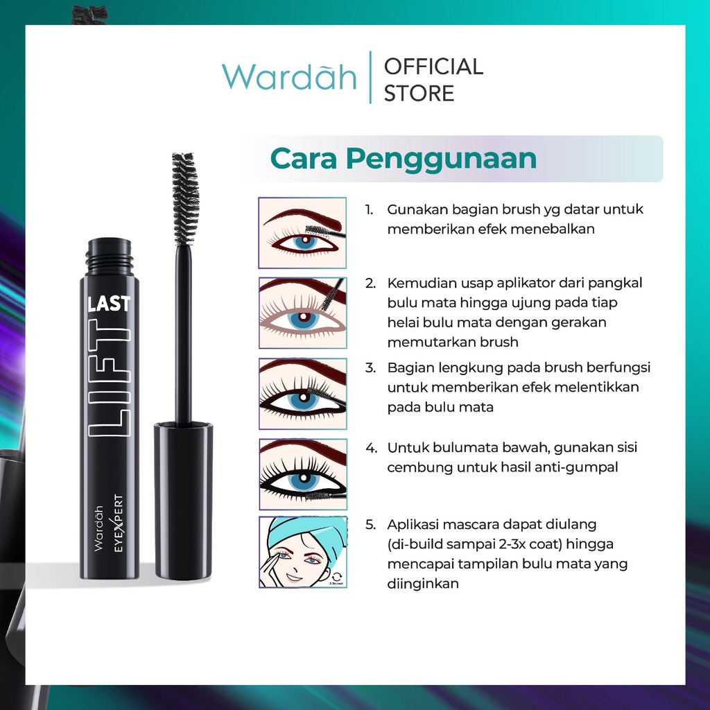 Wardah EyeXpert Liftlast Waterproof Mascara 8ml